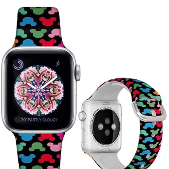 FLAPI Silicone Printed Cartoon Band for iWatch 42mm/44mm - Picture 1 of 4